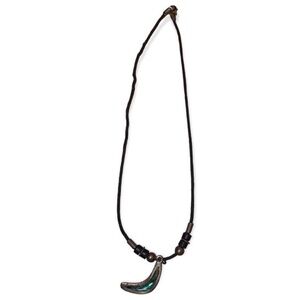 Crescent Gem Necklace